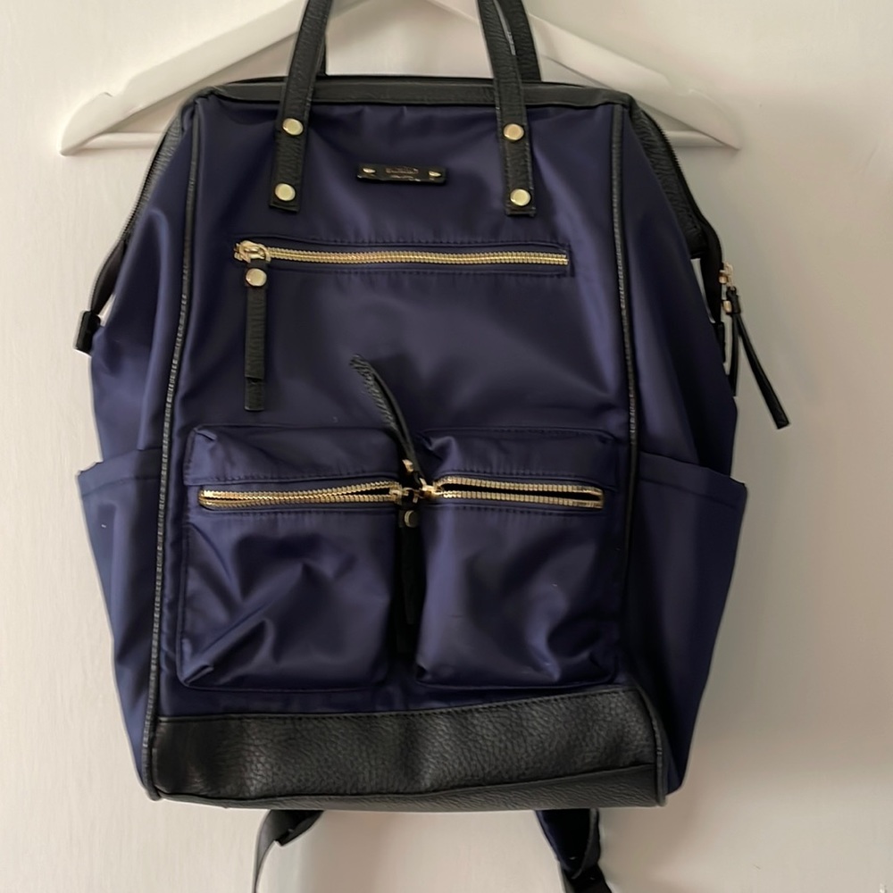 Tutilo New York Blue Laptop Backpack Diaper bag